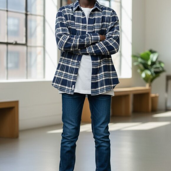 2 Gap Kids Long Sleeve Button Up Flannel Shirts - NWT! - Picture 4 of 13